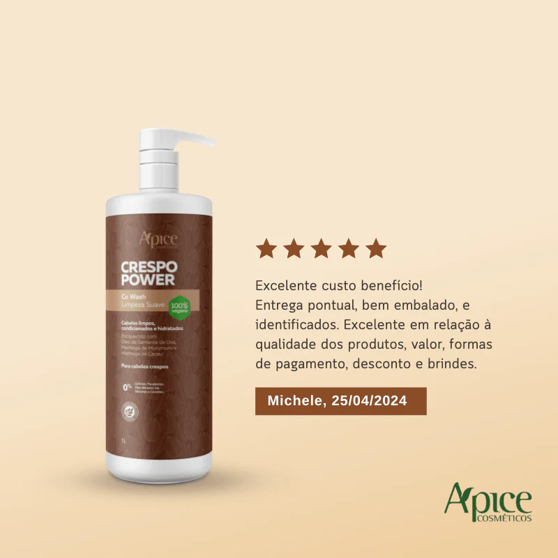 Co Wash Limpeza Suave Crespo Power 1000 ml - Image 4