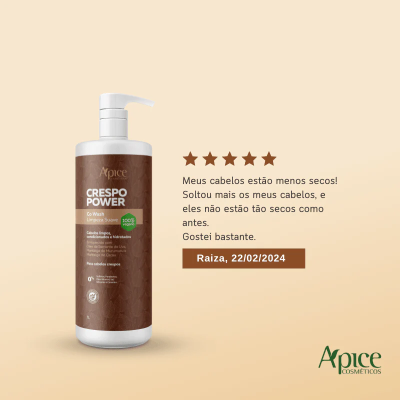 Co Wash Limpeza Suave Crespo Power 1000 ml - Image 5