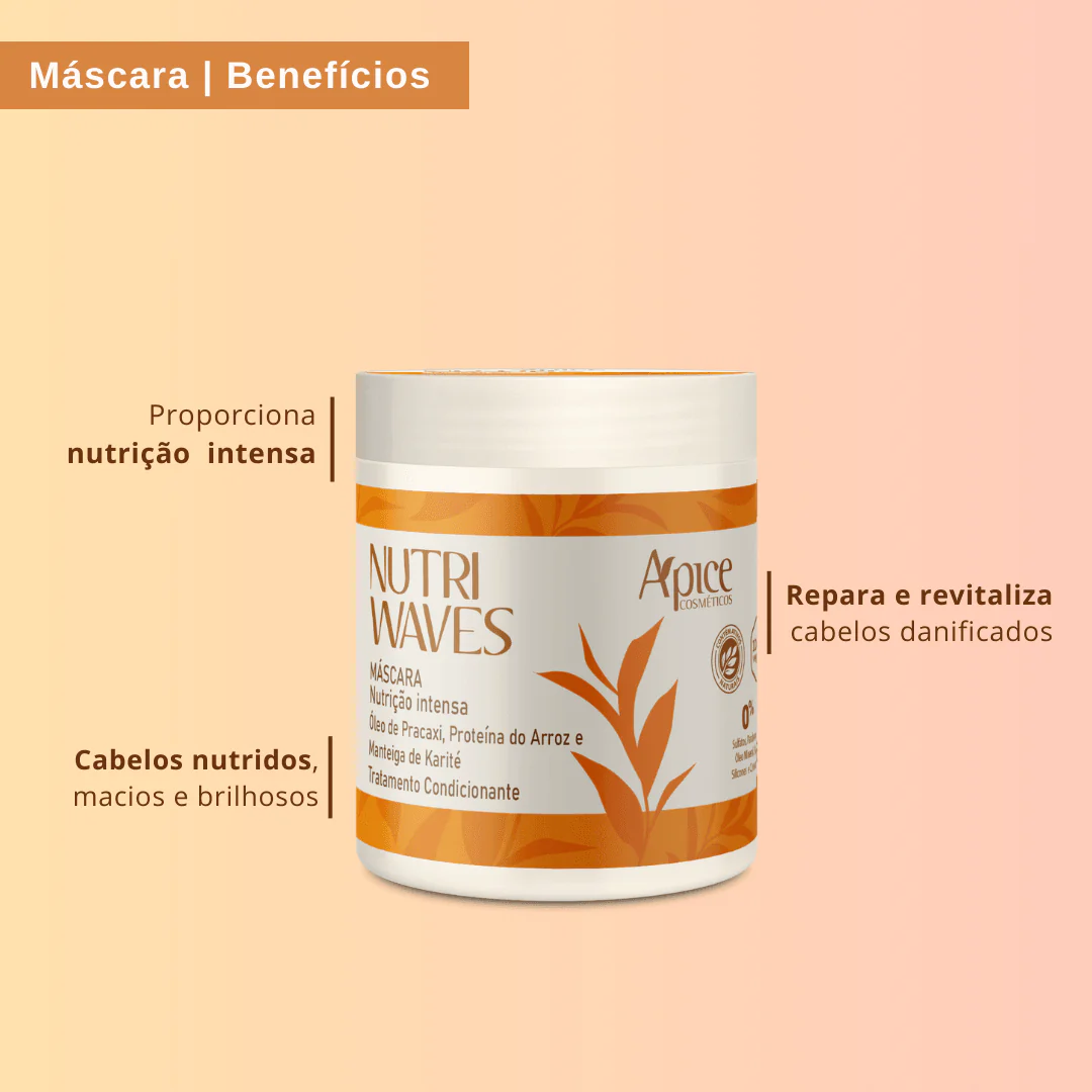 Máscara Nutri Waves Nutrição Intensa 500G - Image 5