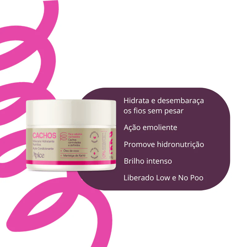 Kit Cachos - Shampoo, Condicionador, Máscara e Ativador (4 ITENS) - Image 8