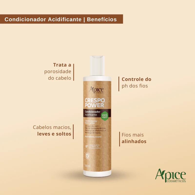 Condicionador Crespo Power Acidificante 300ml - Image 3