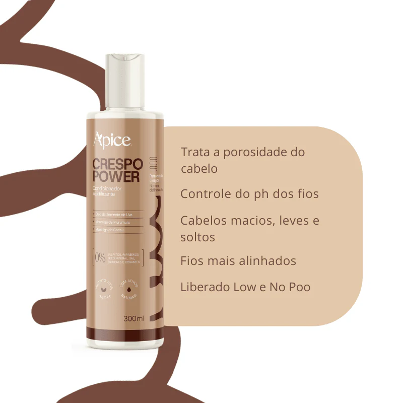 Kit Crespo Power - Co Wash, Shampoo, Condicionador, Máscara, Creme de Pentear, Gelatina, Mousse e Manteiga (8 itens) - Image 4