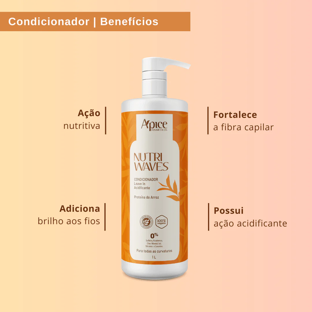 Kitão Onduladas Nutri Waves - Shampoo, Condicionador, Máscara e Creme de Pentear (4 itens) - Image 8