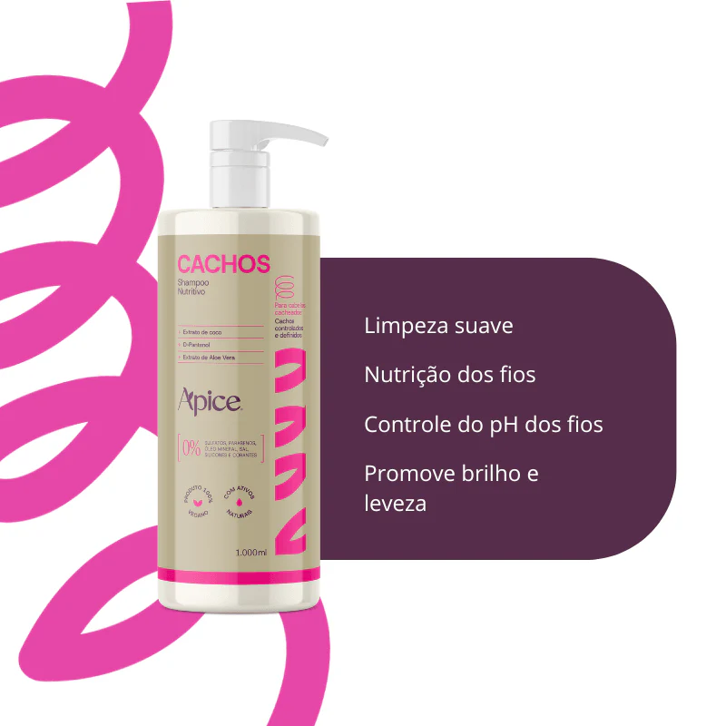 Shampoo Cachos Essence Nutritivo 1000ml - Image 3