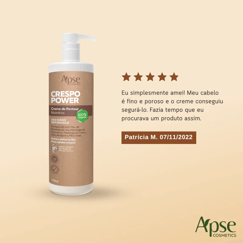 Kitão Crespo Power - Co Wash, Condicionador, Máscara e Creme de Pentear (4 ITENS) - Image 7