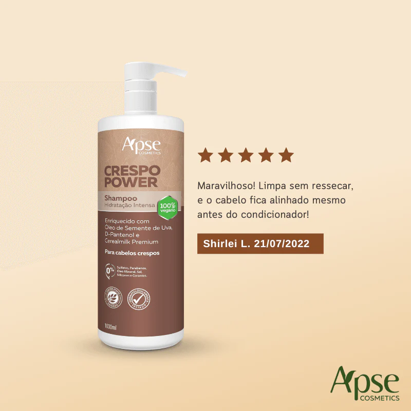 Kitão Crespo Power - Higienização + Finalização (Shampoo, Co Wash, Condicionador, Creme, Gelatina e Mousse) - 6 itens - Image 4